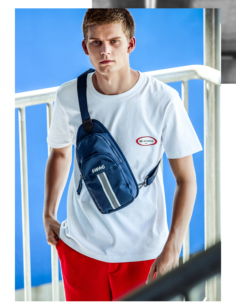 安踏 生活系列 男子胸包-19828132-安踏官方商城